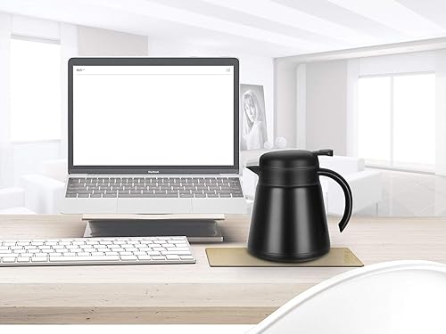 Miniatura 8 de Luvan Jarra térmica de acero inoxidable 304 de grado alimenticio de 20 L 68 onzas doble pared aislada al vacío cafetera con botón de presión