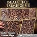 DM Screen for DND with 4 Wider Panels - Stunning Panoramic Battle Scene & Clear Game Master GM Pockets - 3D Embossed Faux Leather Dungeon Master Screen for D&D, RPG (Fits US Letter 8.5 x 11)