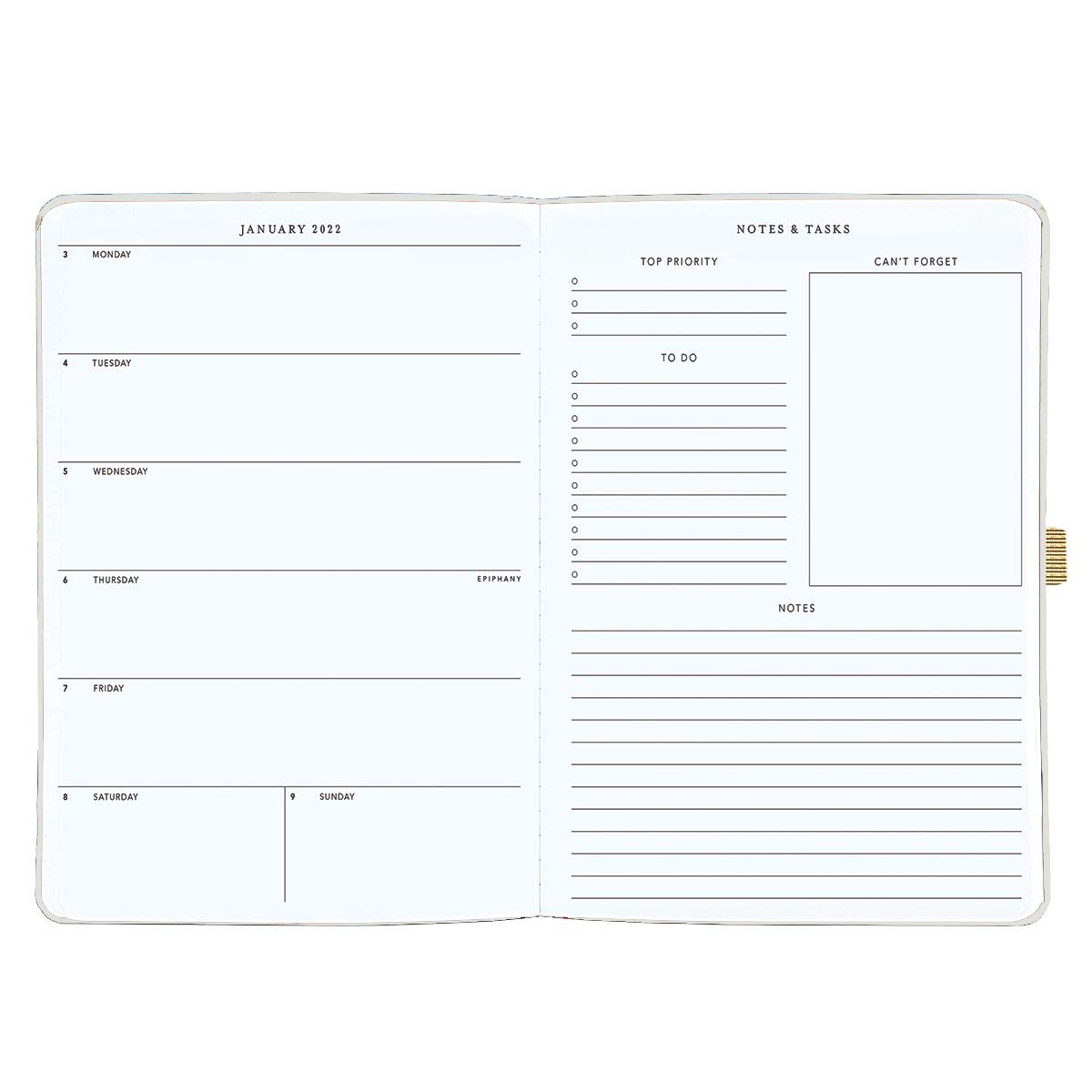 Graphique Moderner Leoparden-Planer, 20,3 x 25,4 cm, 18 Monate (PU800322)