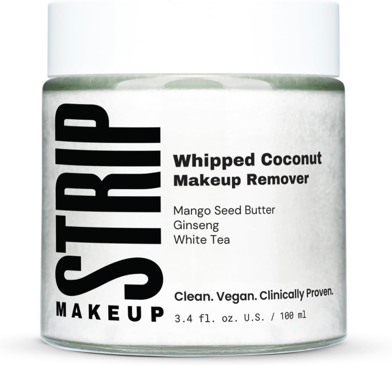 Whipped Coconut Makeup Remover - Melting + moisturizing no-rinse cleanser with Mango seed butter, Vitamin E-dense shea butter, Coconut oil, Ginseng root and White tea extract