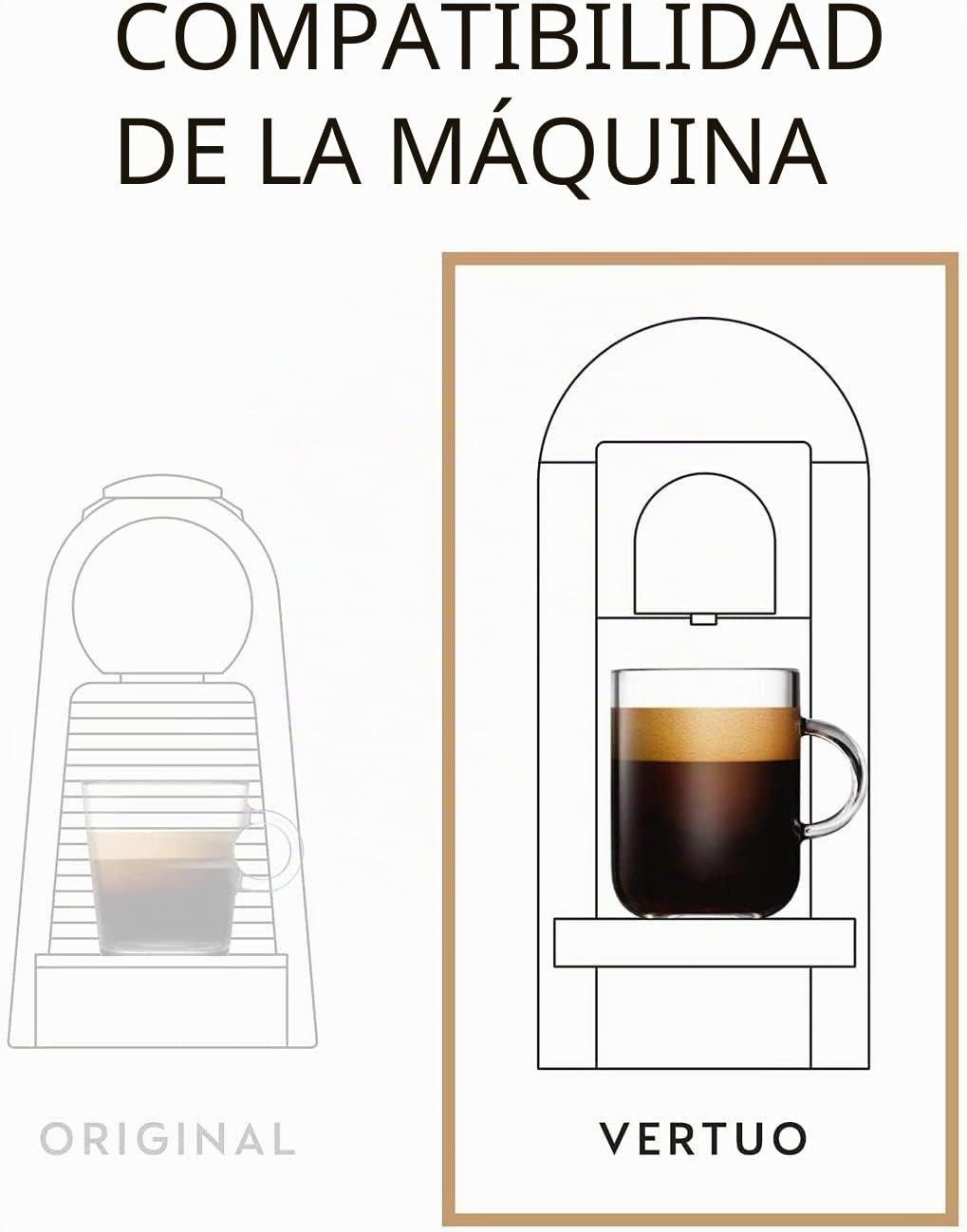 Nespresso Vertuo – Taza de café – 50 cápsulas de café – 20x Melozio, 10x Odacio, 20x Stormio