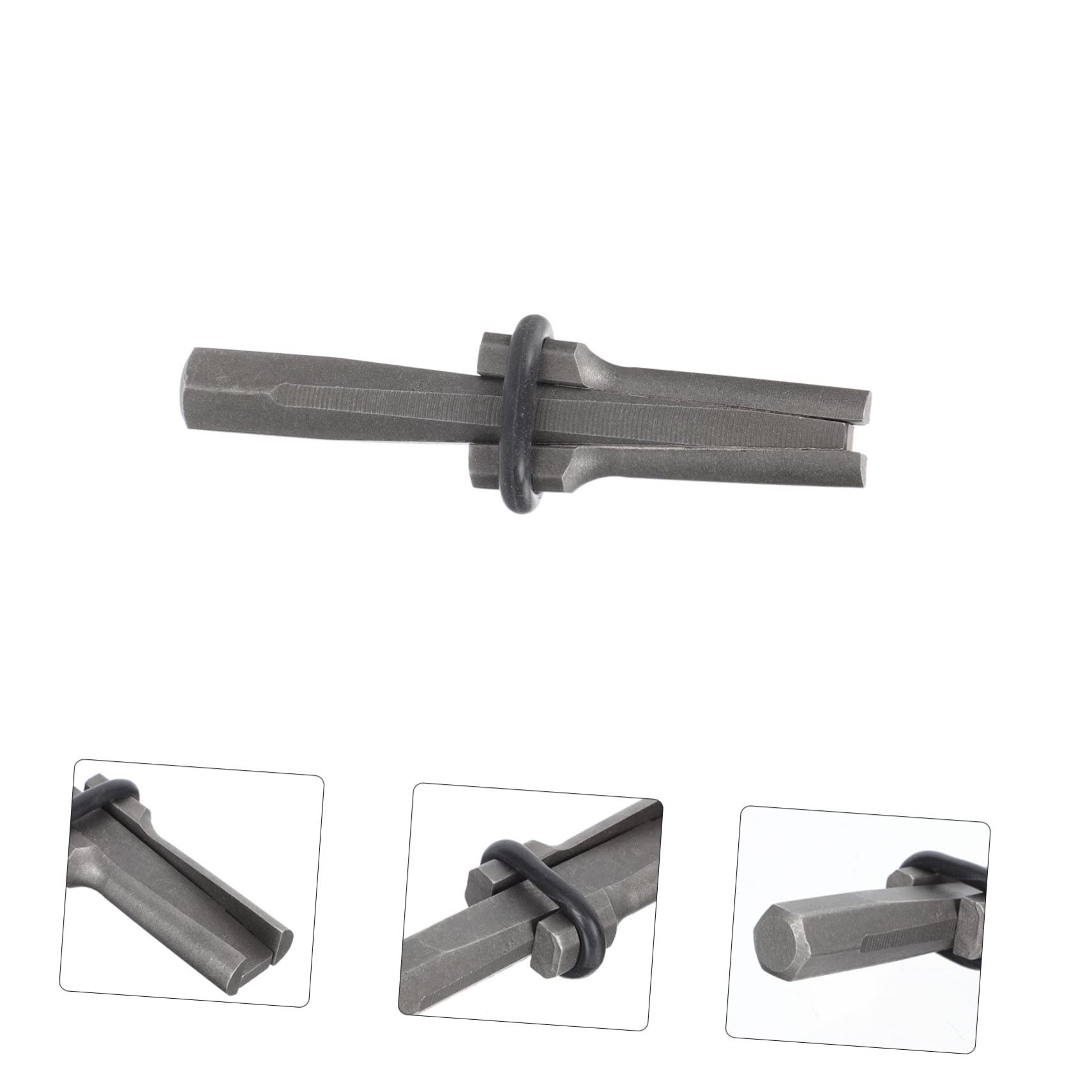 HOMSFOU 2 Pcs Granite Shims Breakers Marble Concrete Splitting Wedges Stone Splitter for Hands Long