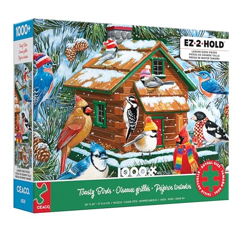 Ceaco - Toasty Birds Christmas - Rompecabezas de 1000 piezas para adultos miniatura 1