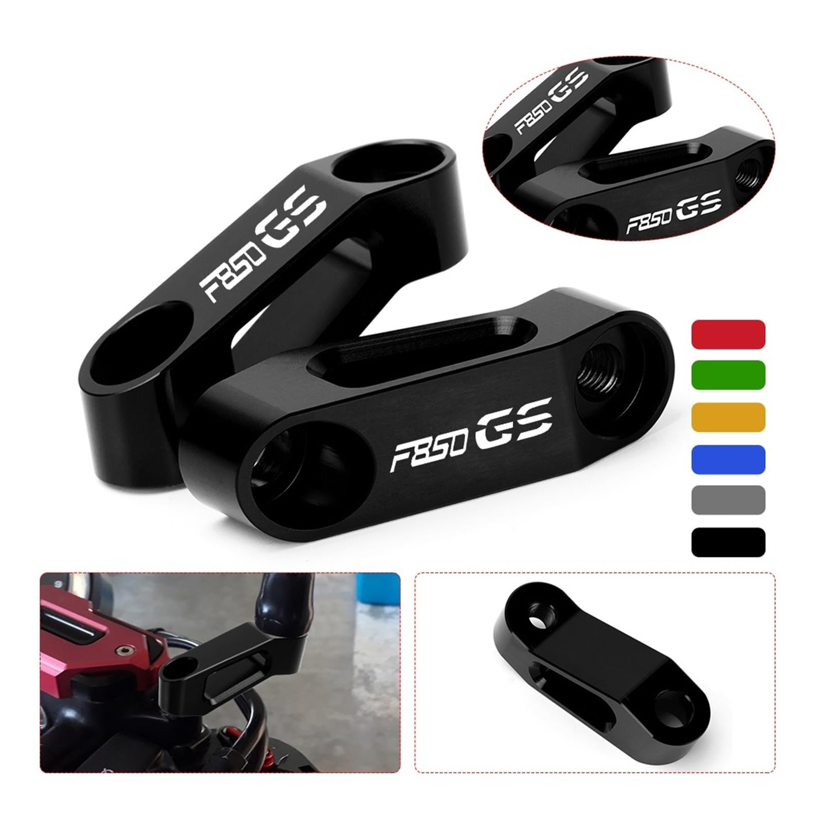 Wspornik adaptera Riser przedłużenie lusterka wstecznego motocykla dla BMW F750GS F850GS F750 F850 GS Adventure F900R F900XR F900