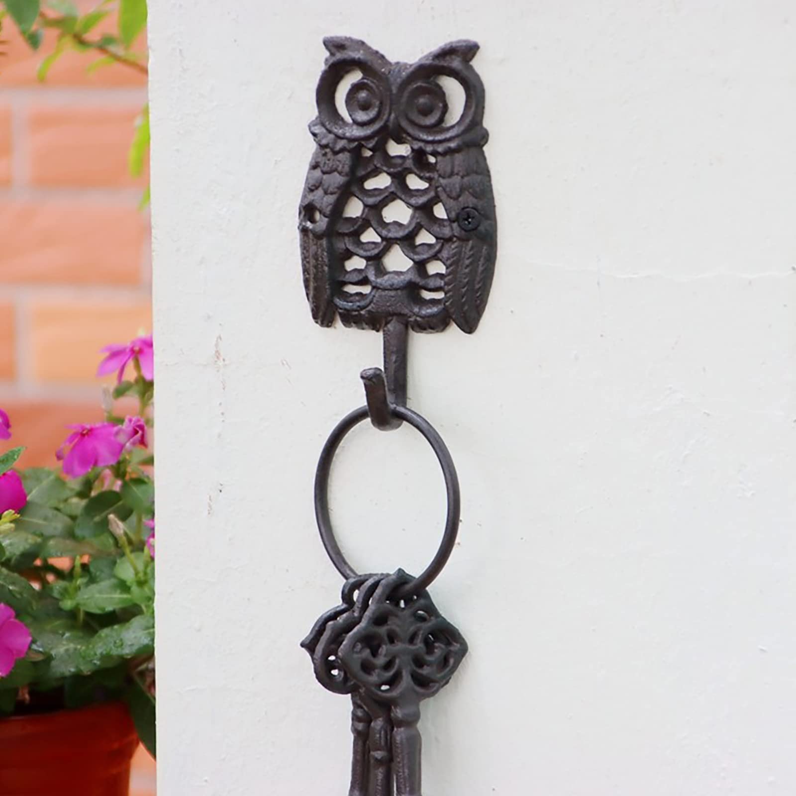 Patère en fonte hibou vintage pour insuffler un air de campagne