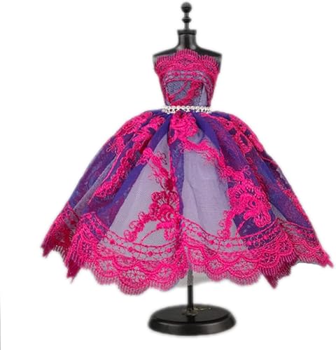 Vestido tutú de ballet de moda para 11.5 pulgadas, ropa de muñeca, accesorios de muñeca de 16, falda de 3 capas con diamantes de imitación, vestido