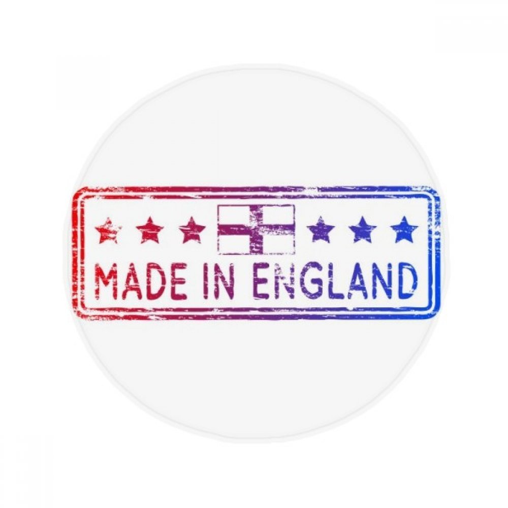Tapis de sol rond drapeau Angleterre en polyester filé multicolore haute résistance 50cm