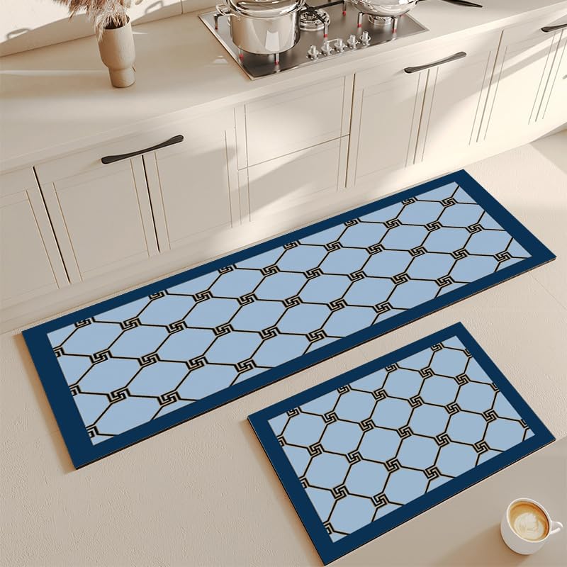 Yagzon 2 Pcs Kitchen Mats, Waterproof Memory Foam Kitchen Rugs, Standing Desk Mat Floor Mats, Comfort Runner Rug Carpets for Kitchen Floor, Sink - (120 * 40 cm, 40 * 60 cm) (3D) (B0CXJ56567) Amazon Price History, Amazon Price Tracker