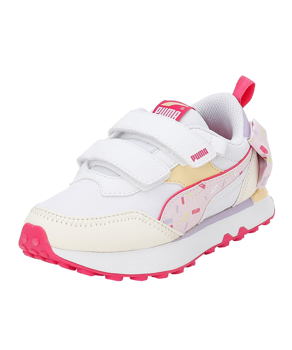 Puma Unisex-Kid Rider FV Bow Crush V Pre-School White-Pearl Pink-Glowing Pink Sneaker - 11UK (38966101) (B0BQBWMVBR) Amazon Price History, Amazon Price Tracker