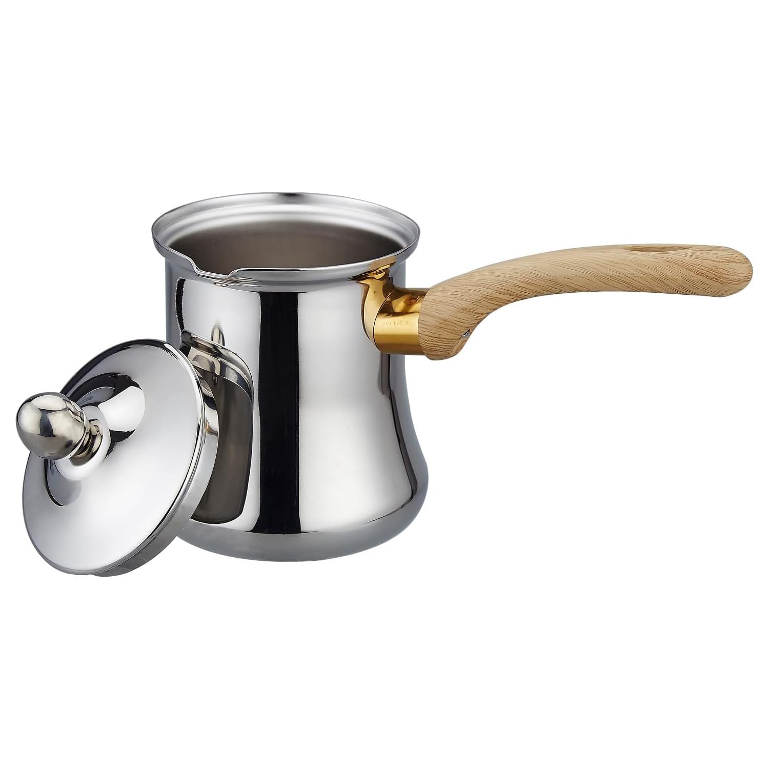 SANQIAHOME Quality Turkish Coffee Pot Set, 720ml(24oz),Coffee Maker, Chai Pot, Arabic,Briki Greek Coffee Pot, Coffee Warmer and Butter Melting Pot, Coffee Cezve