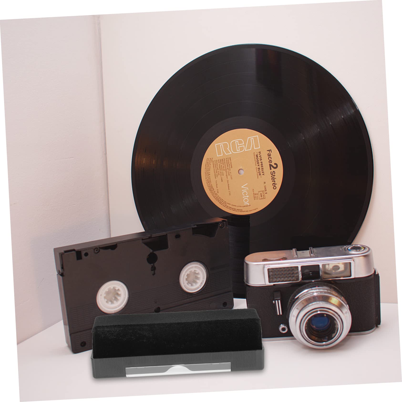 ARTIBETTER Kit De Nettoyage Pratique pour Vinyles 4 Ensembles : Brosse en Vinyle pour Sûrs Anti-Rayures Prolonge L'écoute De La Platine
