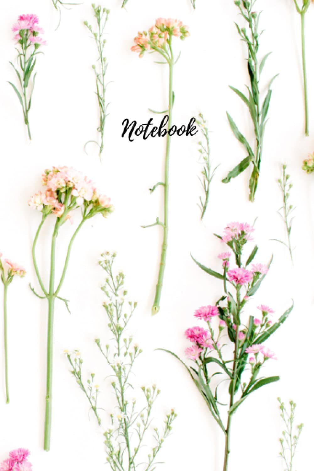 Notebook - Pretty Floral: A4, Lined Notebook, Sticker book, Planner, Diary, Sketchbook, Writing, Gift, Student
