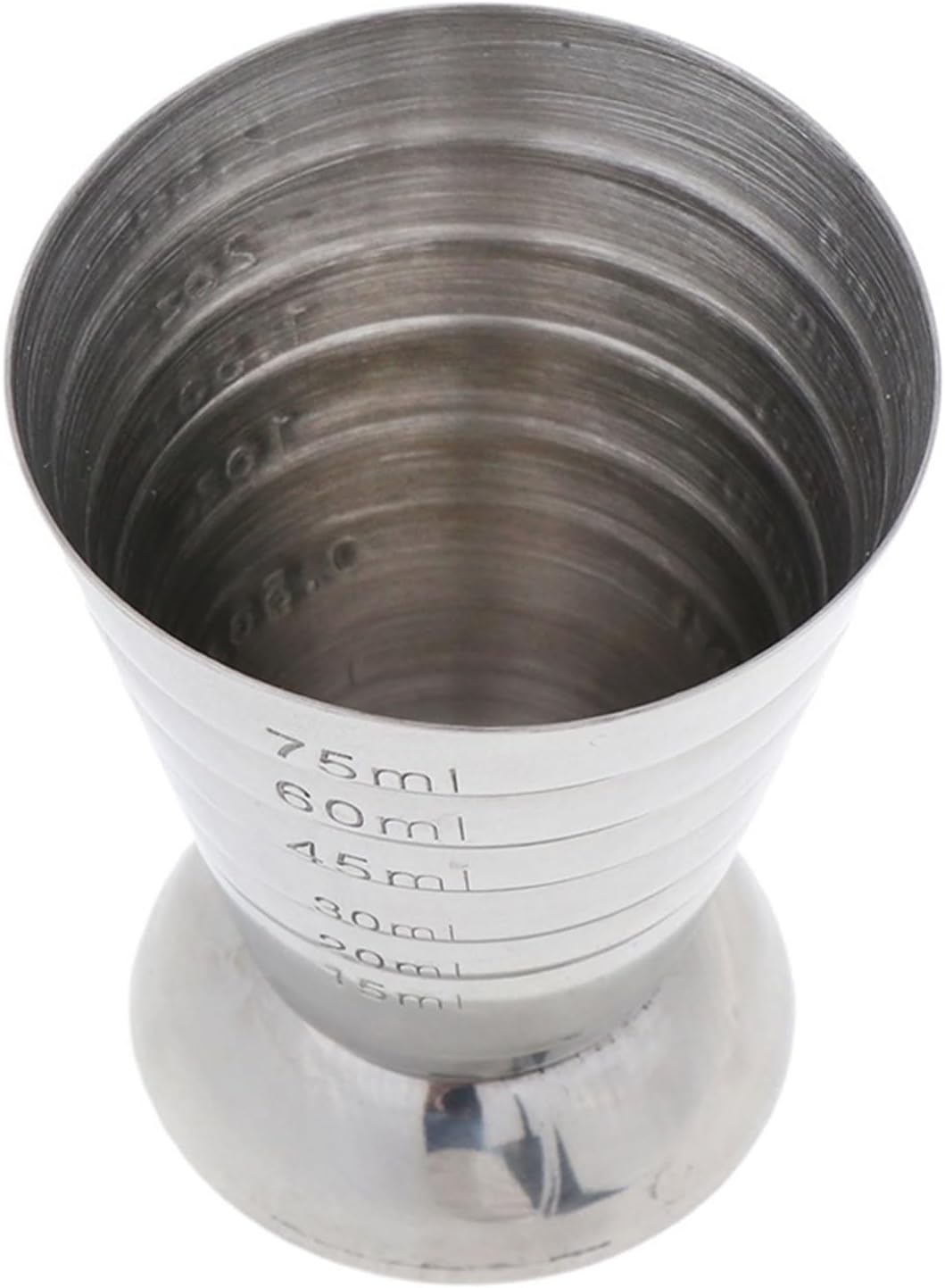 1pcs 75ml Stainless Steel Measure Cup Metal Drink Tool Shot Ounce Jigger Bar Mixed Cocktail Beaker