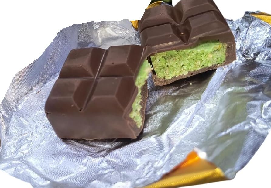 DECADENT FOODS Kunafa Milk Chocolate, Pistachios, And Crispy Bar A Popular Middle-Eastern Dessert Each 48Gm (Pack Of 5) 2