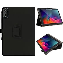 Tablet Case Cover for Blackview MEGA 2 Tablet 12-inch,Multi-Viewing Angles,Slim Light Shell Stand Cover for Blackview MEGA 2 Tablet with Hand Strap& Pencil Holder,Black