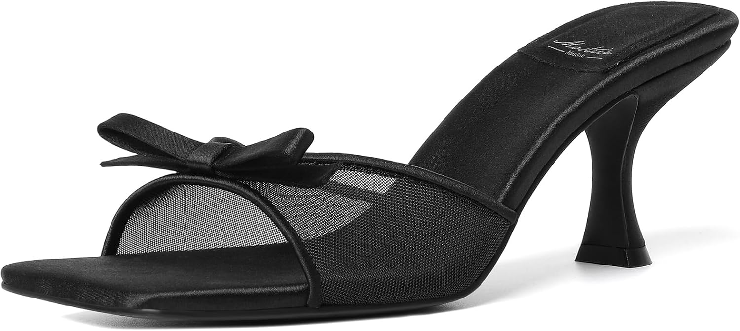 Mostrin Women Kitten Heels - Vintage Slip-On Comfort