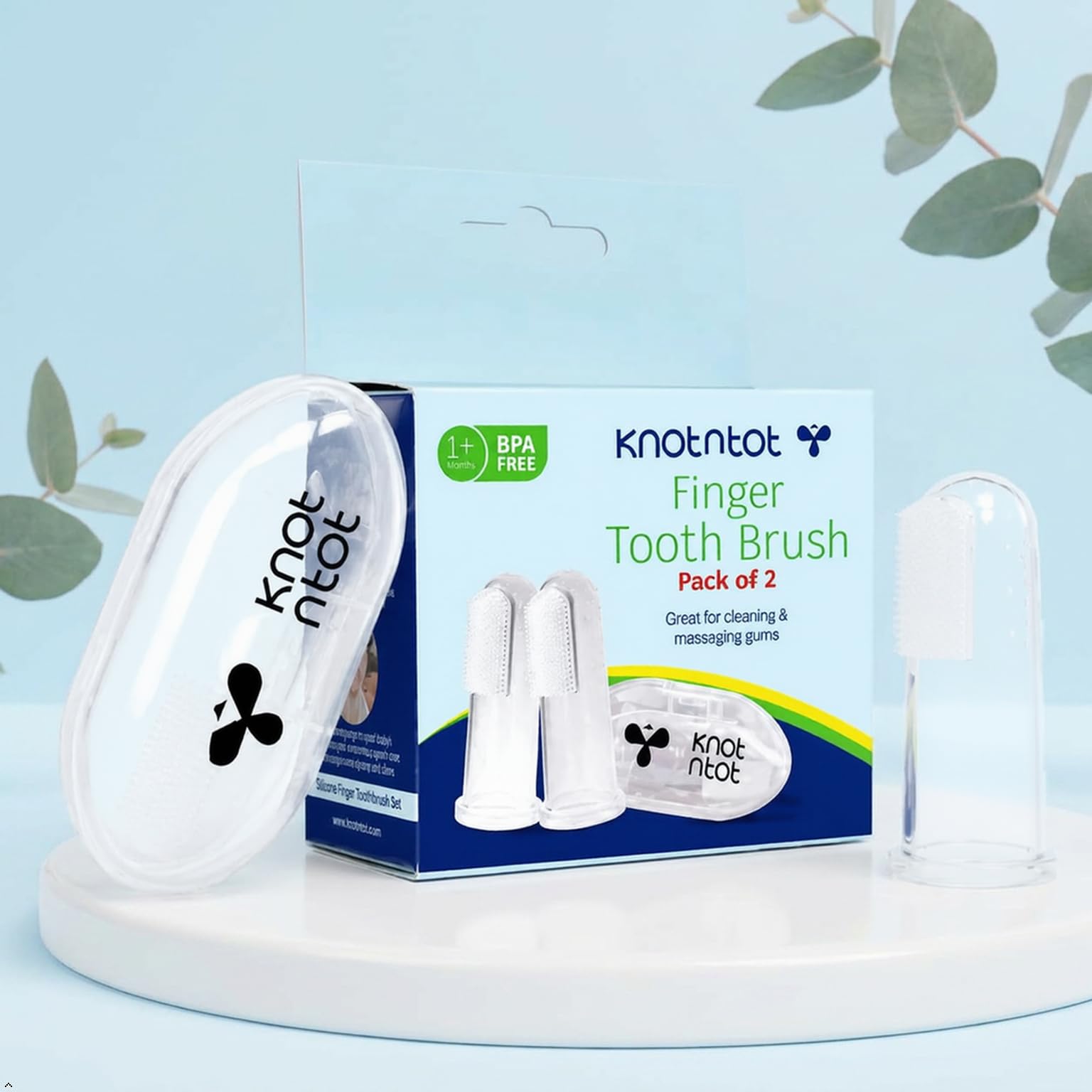 Baby Finger Toothbrush Silicone, BPA-Free Soft Finger Toothbrush for Infants & Toddlers, Food-Grade Silicone Gum Cleaner, Infant Oral Care Brush, Pack of 2-picture-25