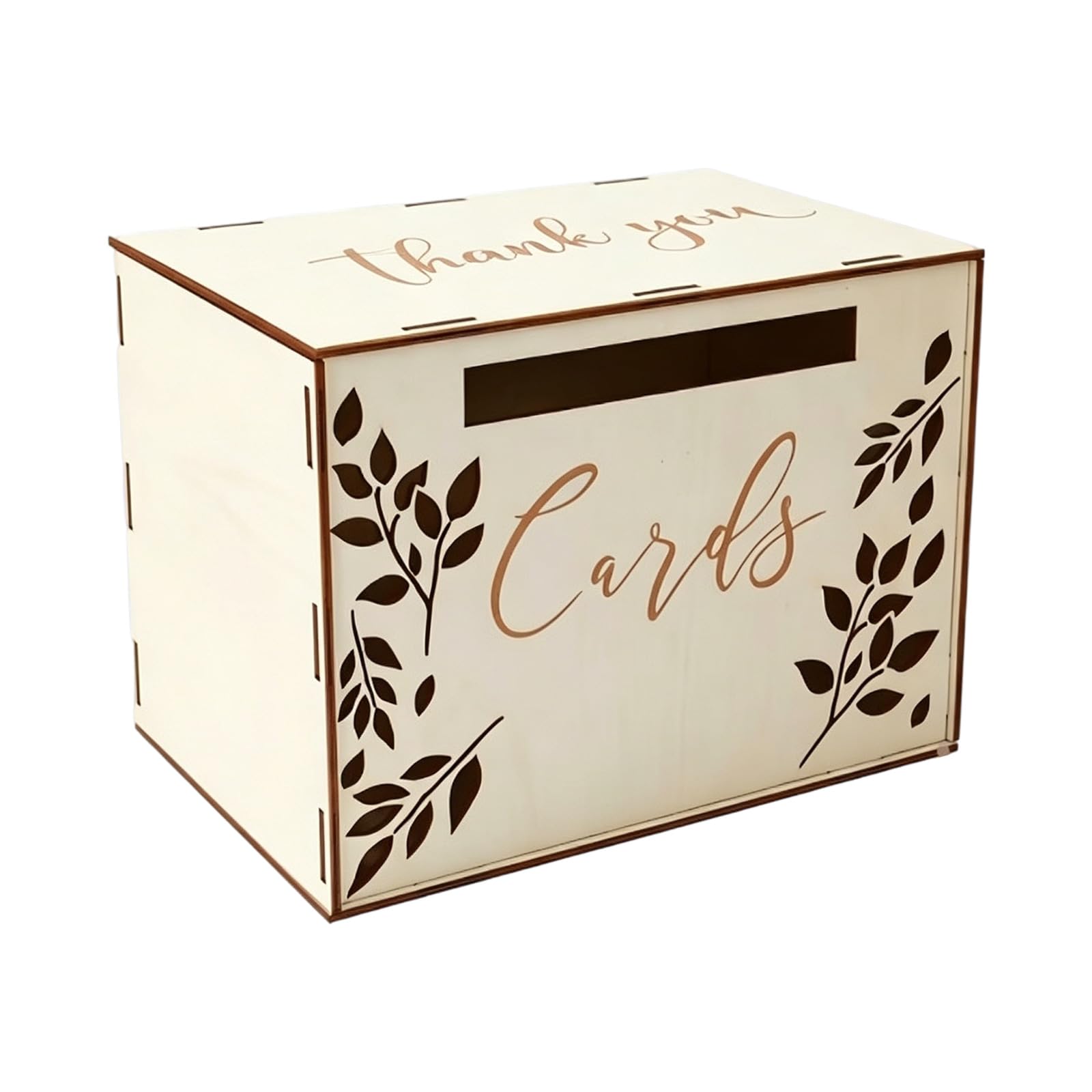 Tsophreniq Sturdy Wooden Wedding Card Box Handcrafted Storage Solution Wedding Card Organizers for Celebrations and Home Decor Sustainable Wooden Decor