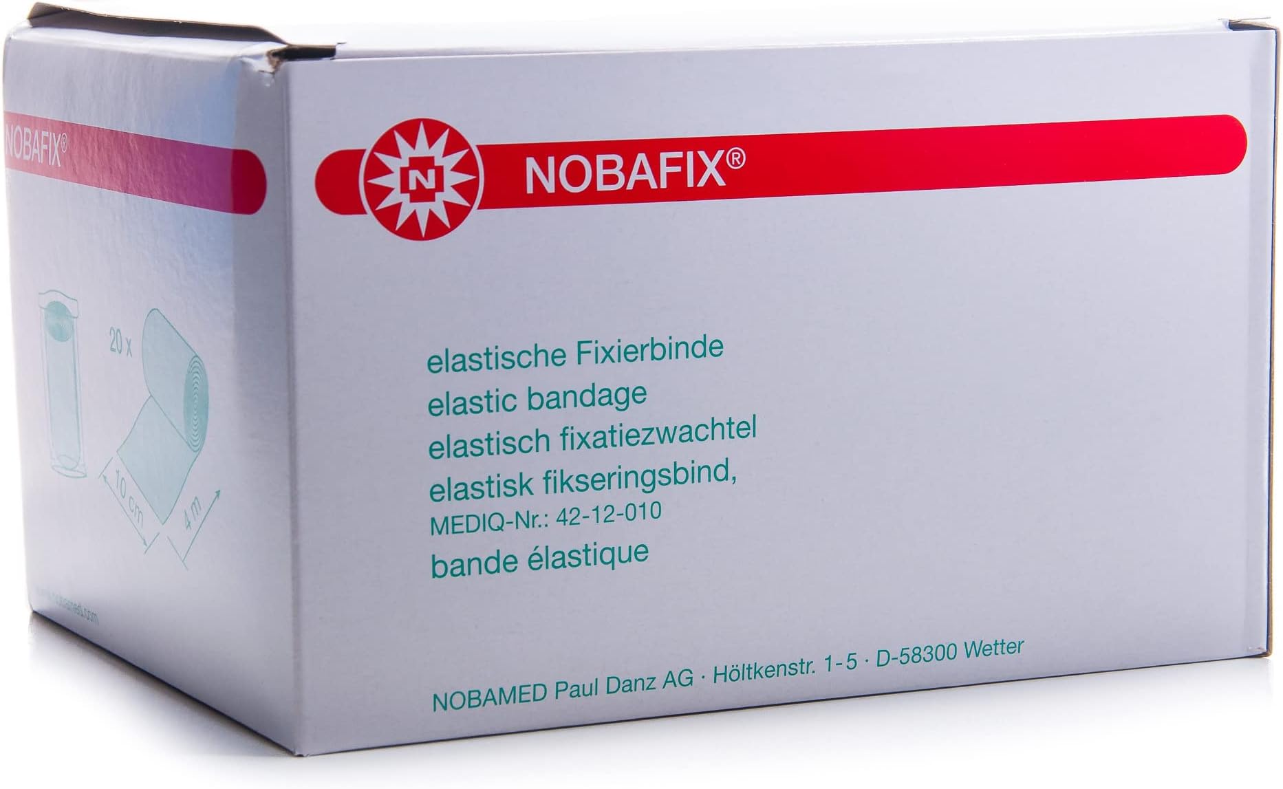 NOBA Nobafix elastic bandage, 20 individual pieces in film, different sizes