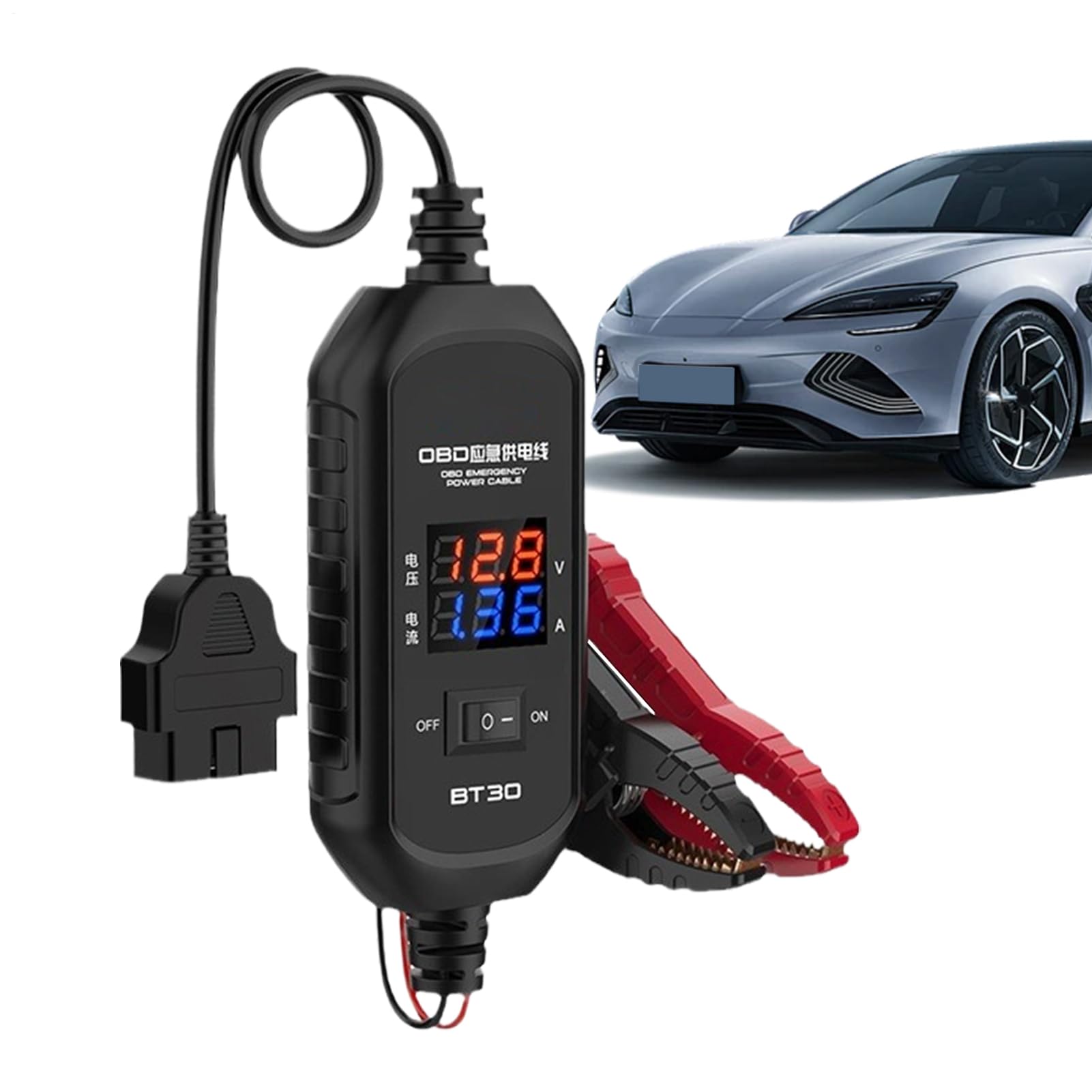 Salvamemoria per Batteria Auto Dispositivo Memoria Auto Cavo Alimentazione | Connettore Alimentazione Pronto all'Uso Protettore per Manutenzione Auto Riparazione Autoveicoli Camper