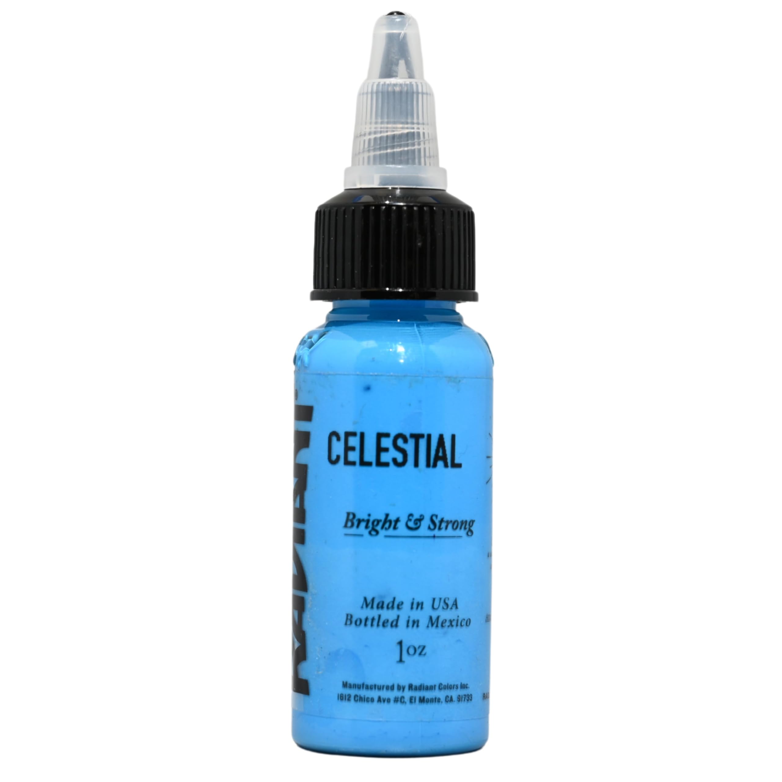 Radiant Colors - Tattoo Ink Celestial Color Tattooing and Shading Real Human Skin 1oz Bottle