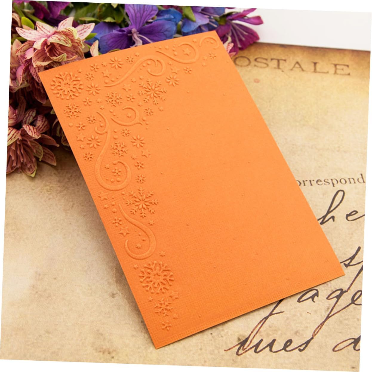 PLAFOPE Plastic Embossing Template for Snowflakes Stars Craft Stencil Folder for Scrapbooking Album Decoration and Paper Art Projects