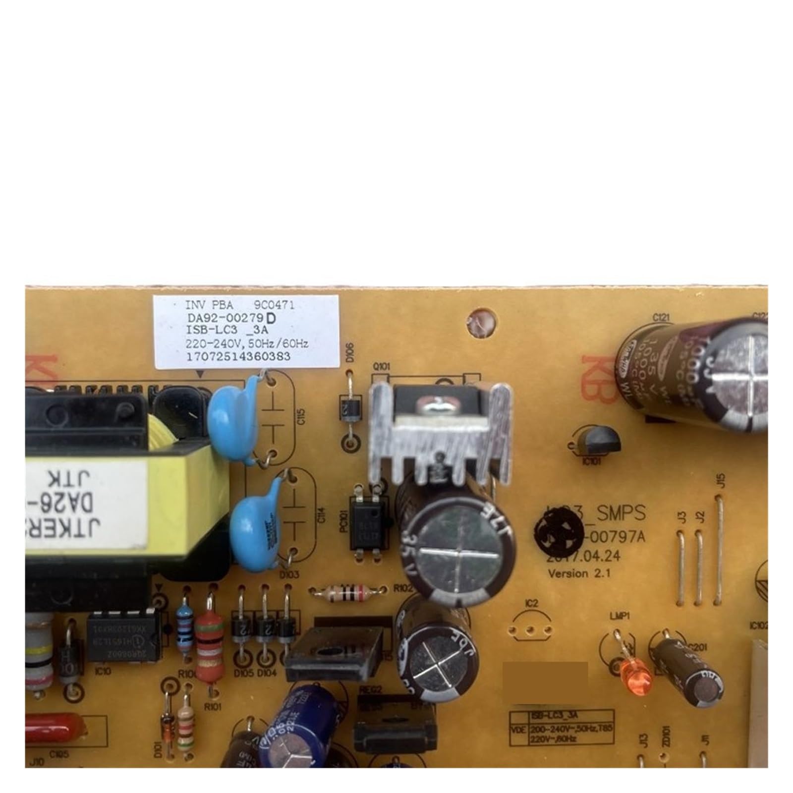 YTGWLKCO Refrigerator Motherboard Inverter Board DA92-00279D, Compatible for Samsung, Refrigerator Inverter Board