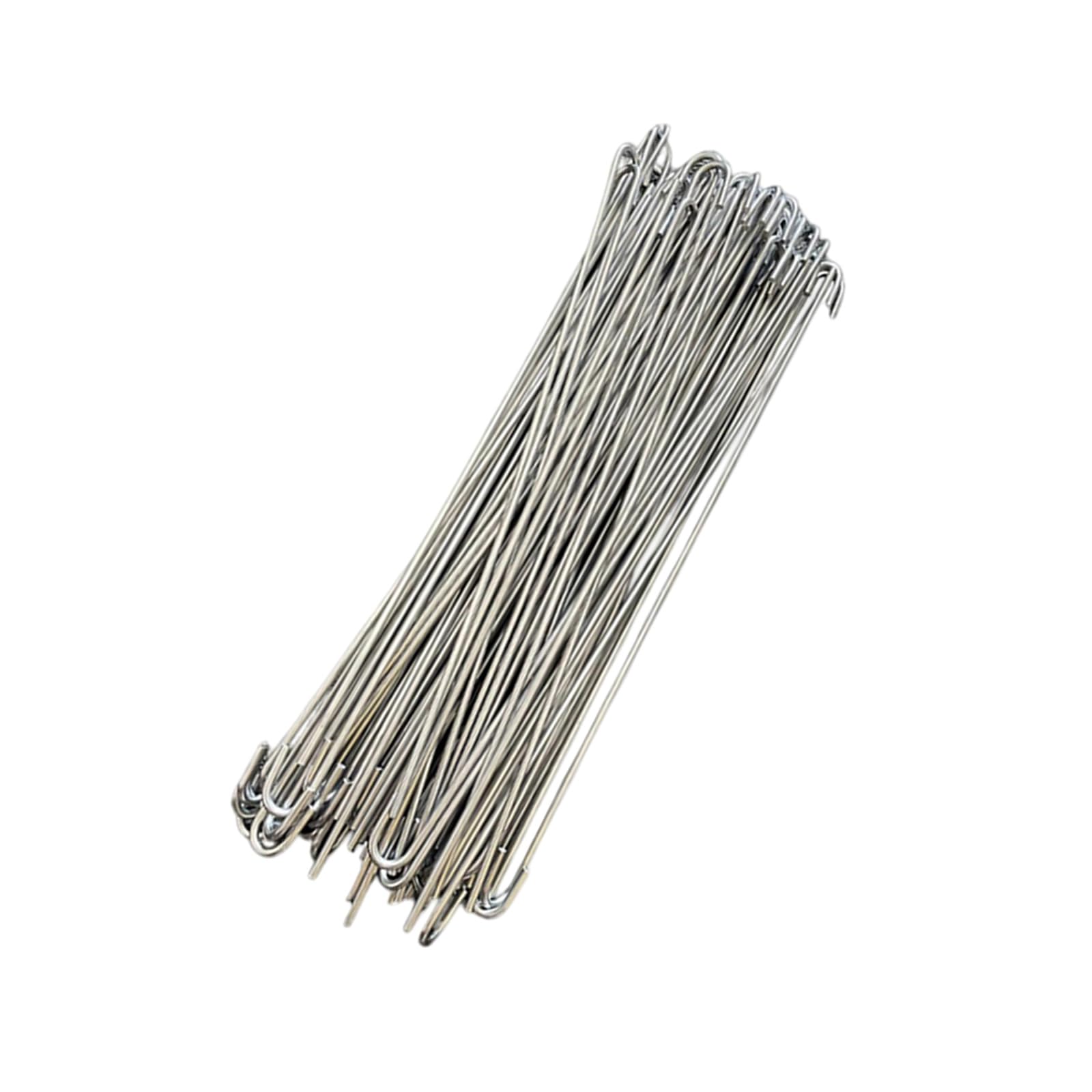 Ekoama 100Pcs Stainless Steel Chain Link Fence Ties For Garden Farm Garden Fence Reinforcement Hardware Accessories