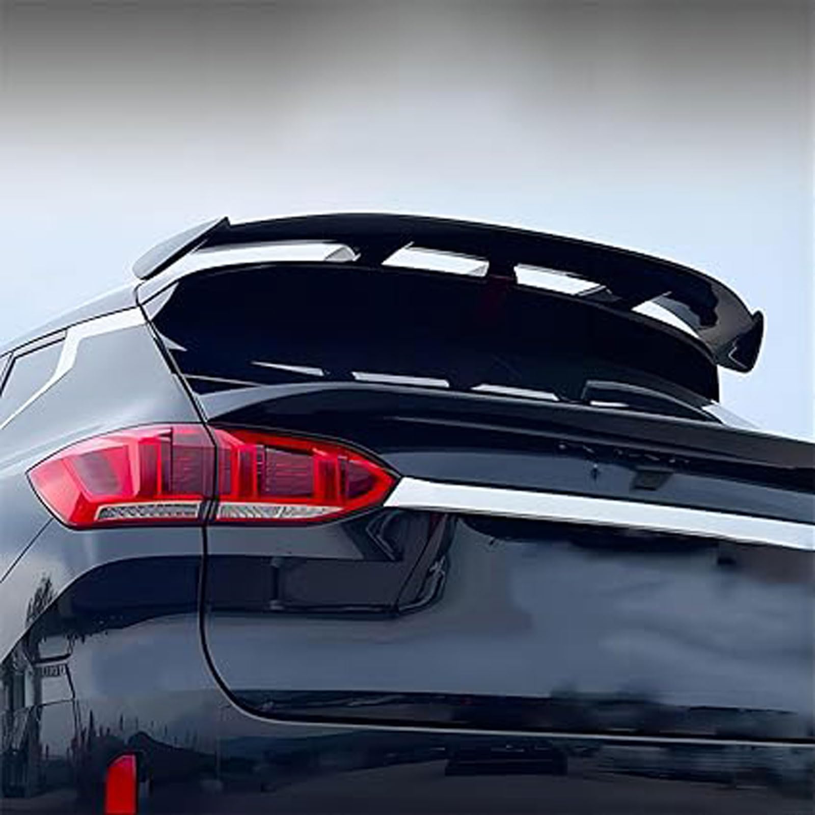 Spoiler Posteriore per Auto Ford Fiesta (2000 2001 2002 2003 2004 2005 2006 2007 2008 2009), Accessori Esterni per Labbro Del Portellone Posteriore,Gloss Black