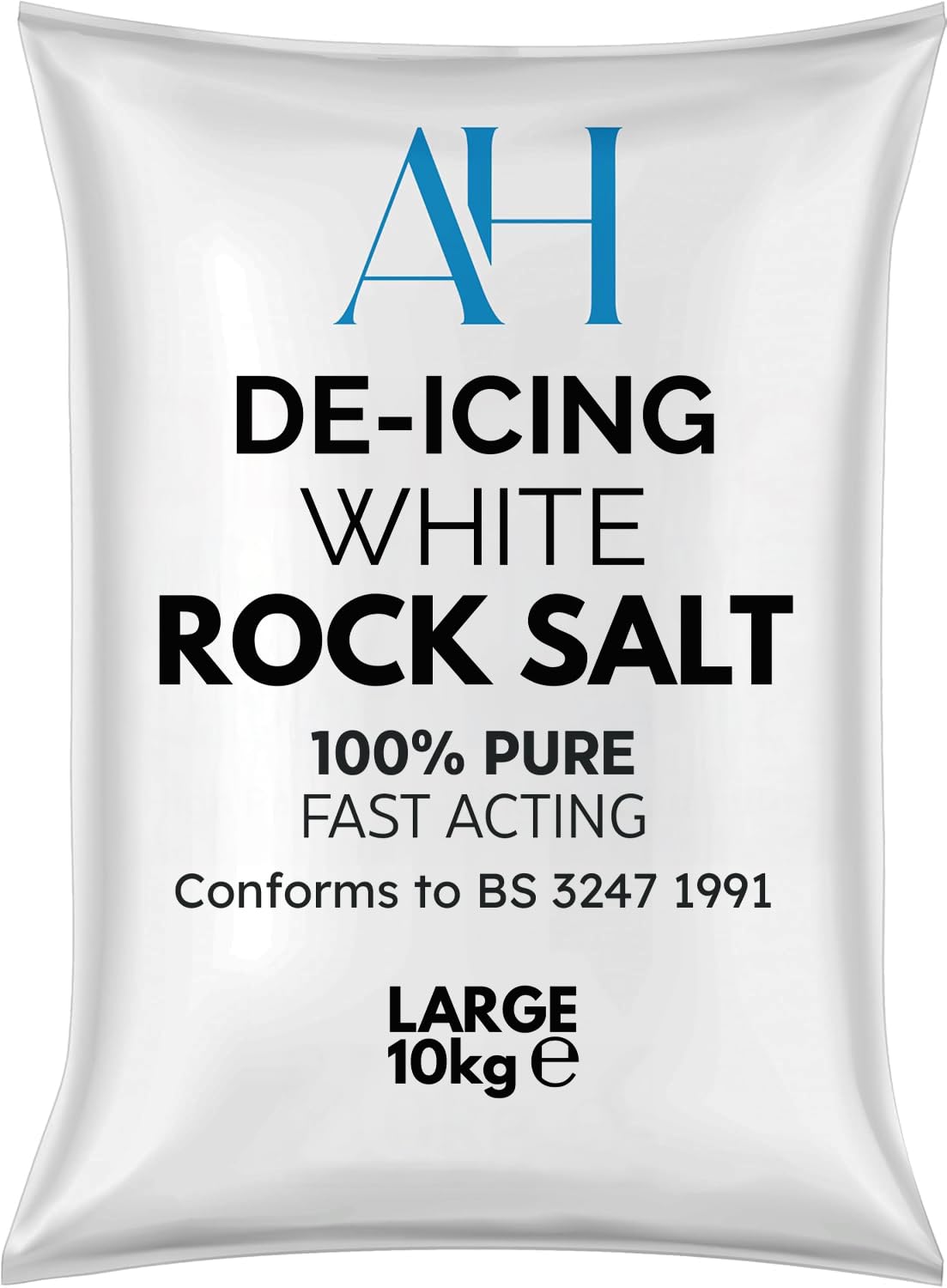 De-Icing Salt 10kg – Fast-Acting & High-Purity White Rock Salt | Quick Snow & Ice Removal | No Residue | Easy to Spread for Driveways, Paths & Roads | Packaging May Vary