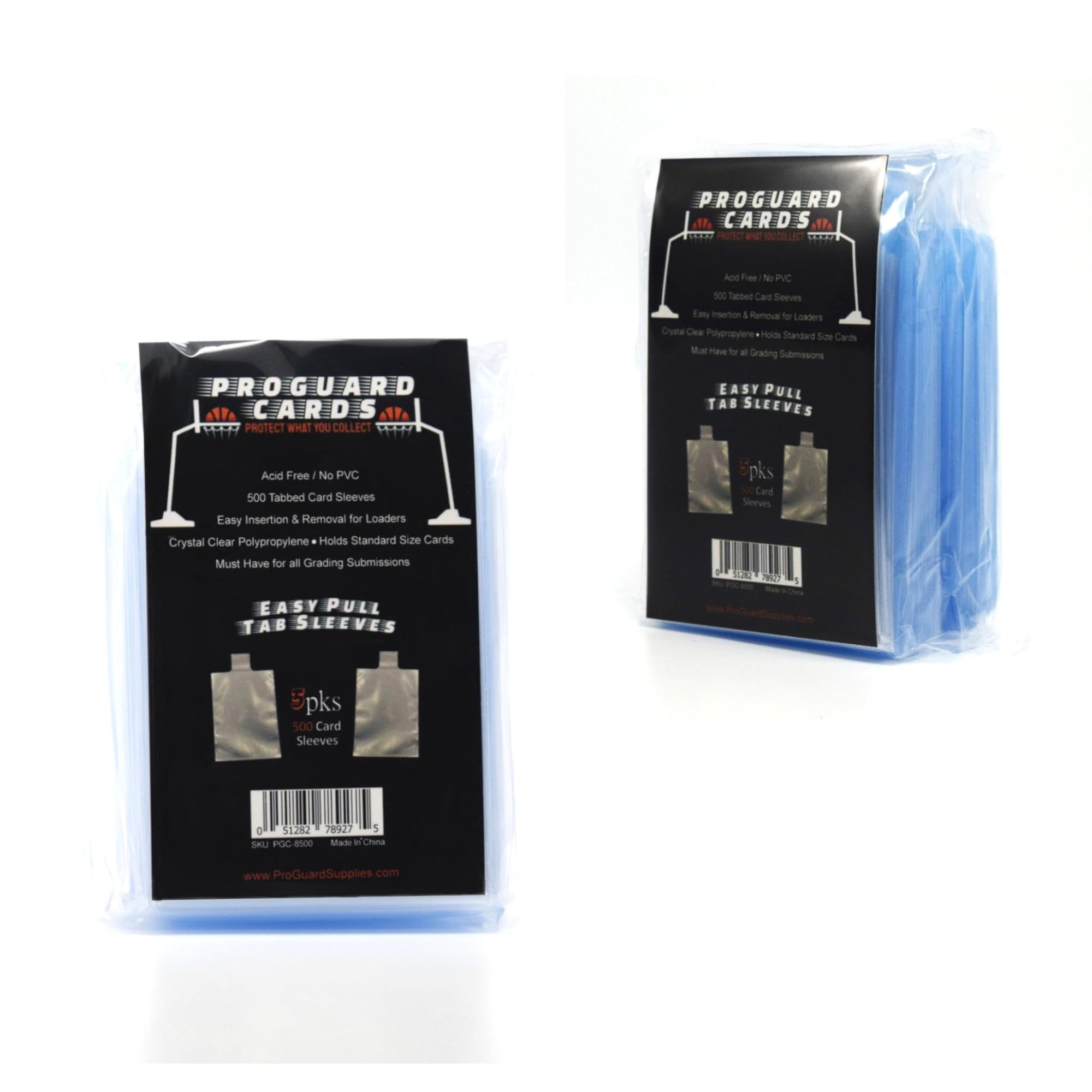 Amazon.co.jp: タブ付きカードスリーブ 5個パック 簡単プルタブ付き