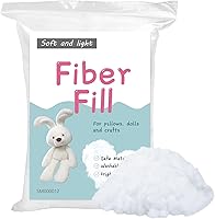 Vista 9 de LOKUNN Relleno de fibra de poliéster de 8.8 oz/250 g, (2.12 oz ~ 3.97 libras) relleno de almohada de relleno, fibra de relleno de alta resistencia
