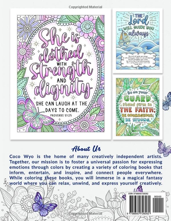 Miniatura 2 de God Bless You Inspirational Coloring Book with Bible Verses and Scripture for Women, Adults, and Teens