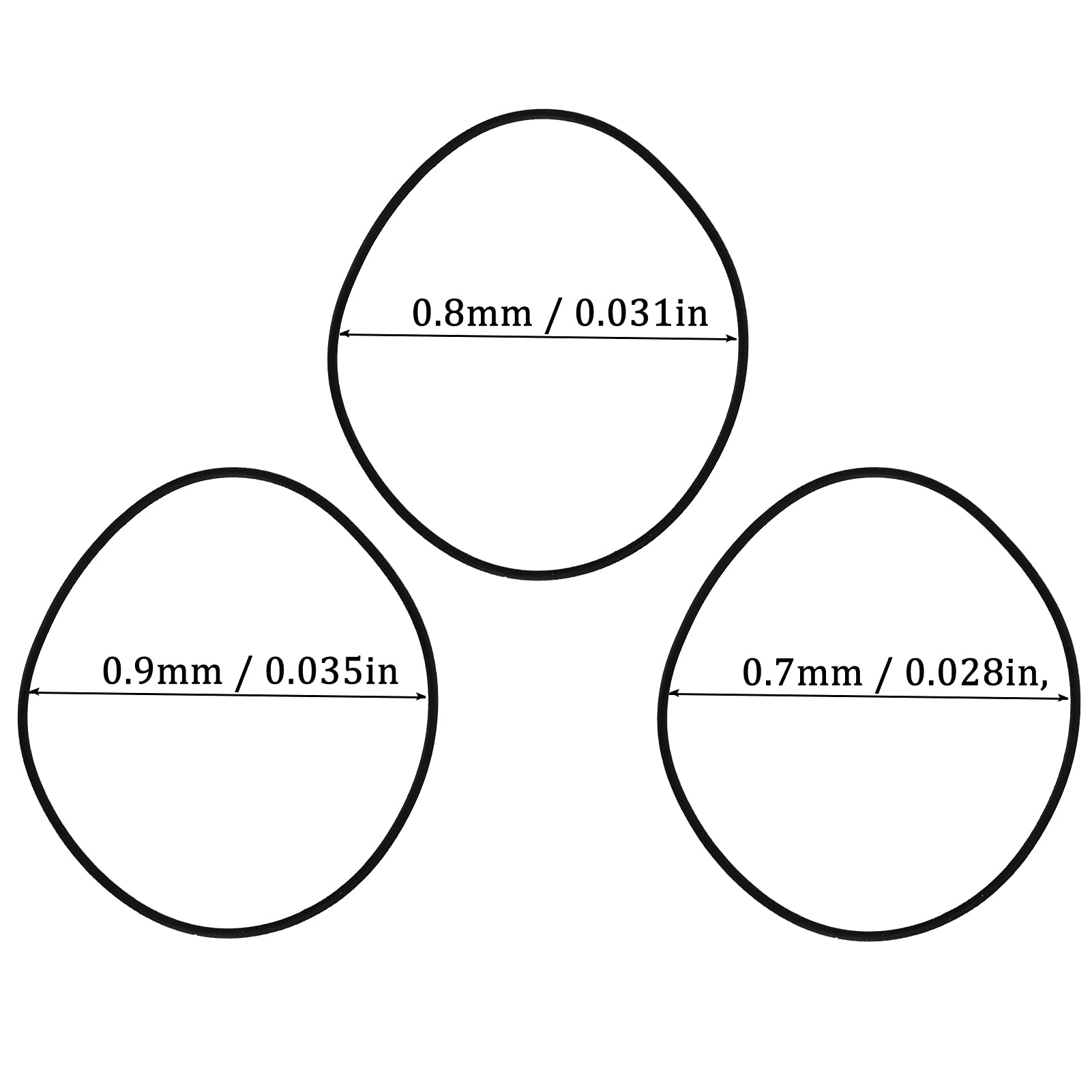 Set di guarnizioni in gomma O-Ring per orologio professionale O-Ring Watch Back Seal Guarnizione posteriore Set di accessori di ricambio