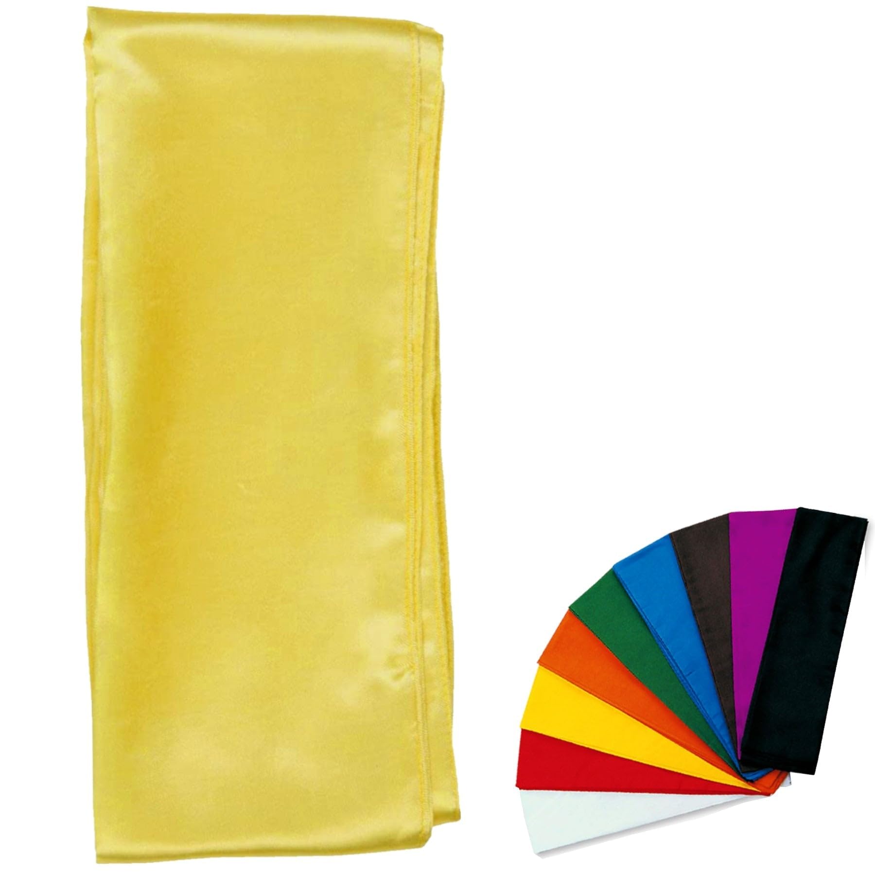 MAR | Traditional Grading Kung Fu Sash Single Colour (Yellow, 7, Centimetres, 300.00, Centimetres, 0.5, Centimetres, 7, Centimetres, 0.5, Centimetres)