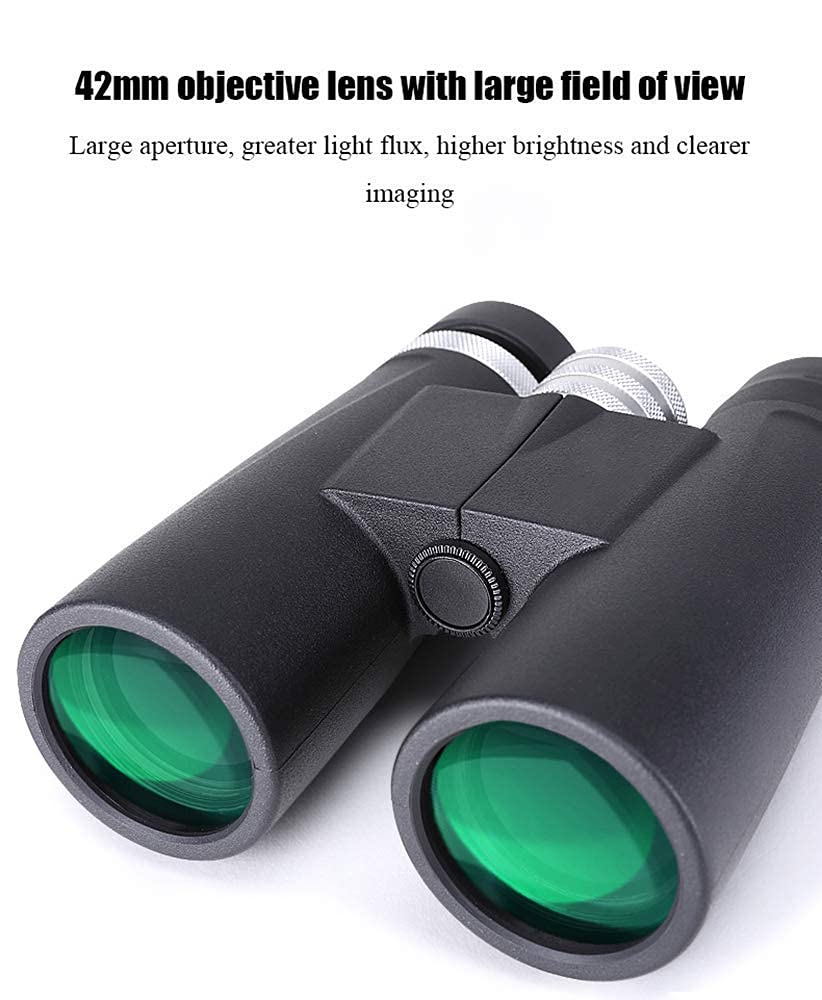 Lornetka dla dorosłych, lornetka kompaktowa 10X42, wodoodporne teleskopy z soczewką pryzmową BAK4 do obserwacji ptaków, podróży, obserwacji gwiazd, polowań, 626G
