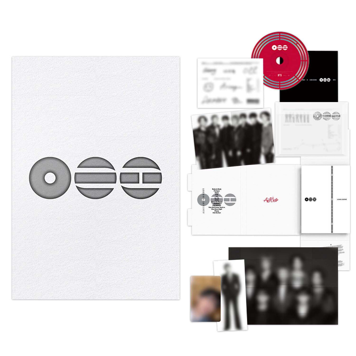 A'RIRANG The 5th Album Living Legend Ver. Outbox R + Lyric Booklet + Archive Tag + Dust Jacket + Sticker Pack + 4 Extra Photocards Official K-POP Sealed Album