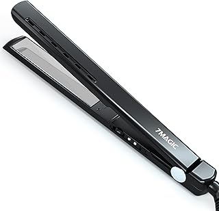 Sponsored Ad - 7MAGIC Titanium Flat Iron, 1" Nano Titanium Hair Straightener for All Hair Types, Flat Iron Hair Straighten...