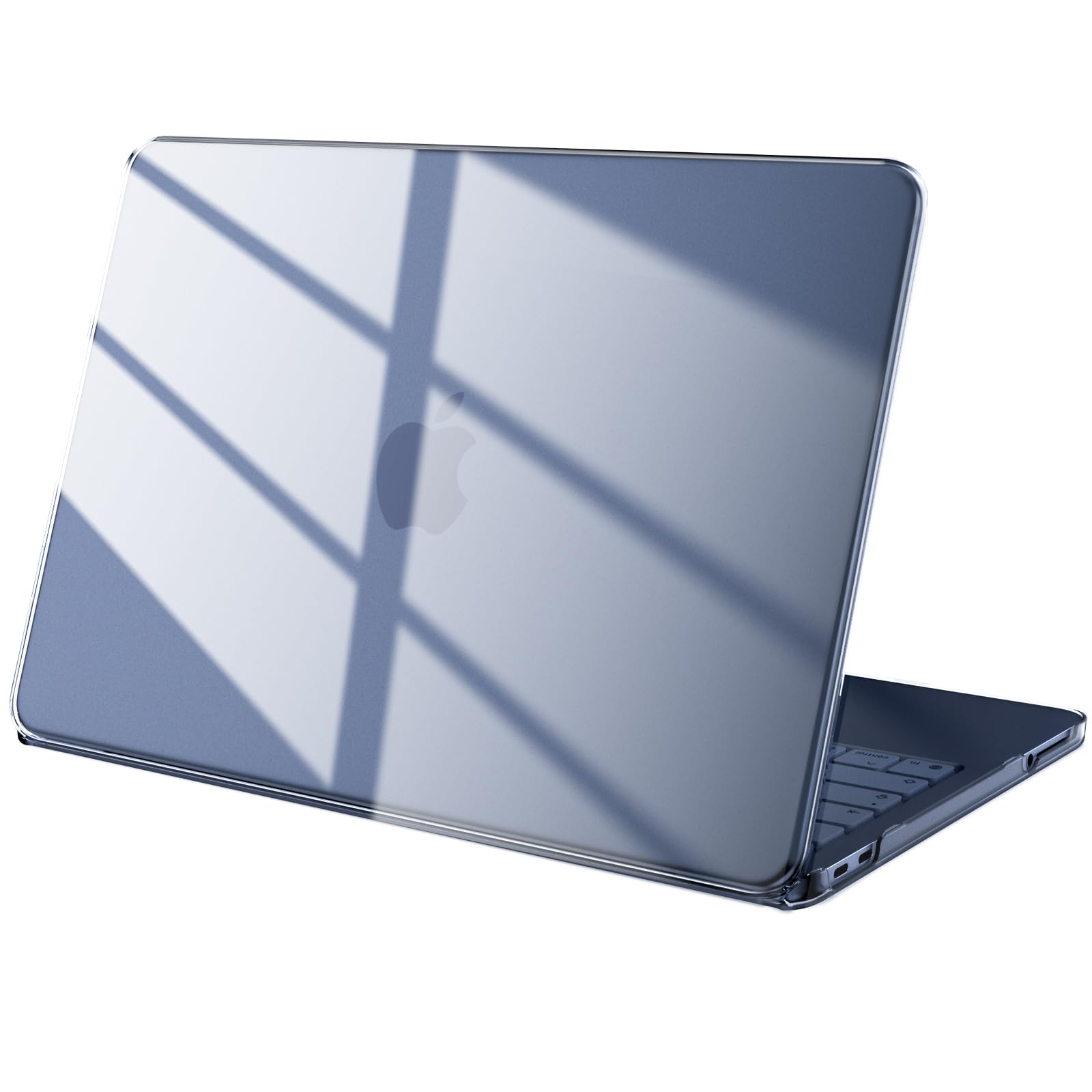 Cover compatibile con MacBook Neo 13 pollici A18 Pro A3404, uscita nel 2026, Custodia dura per Mac Book Neo 13", Indaco trasparente