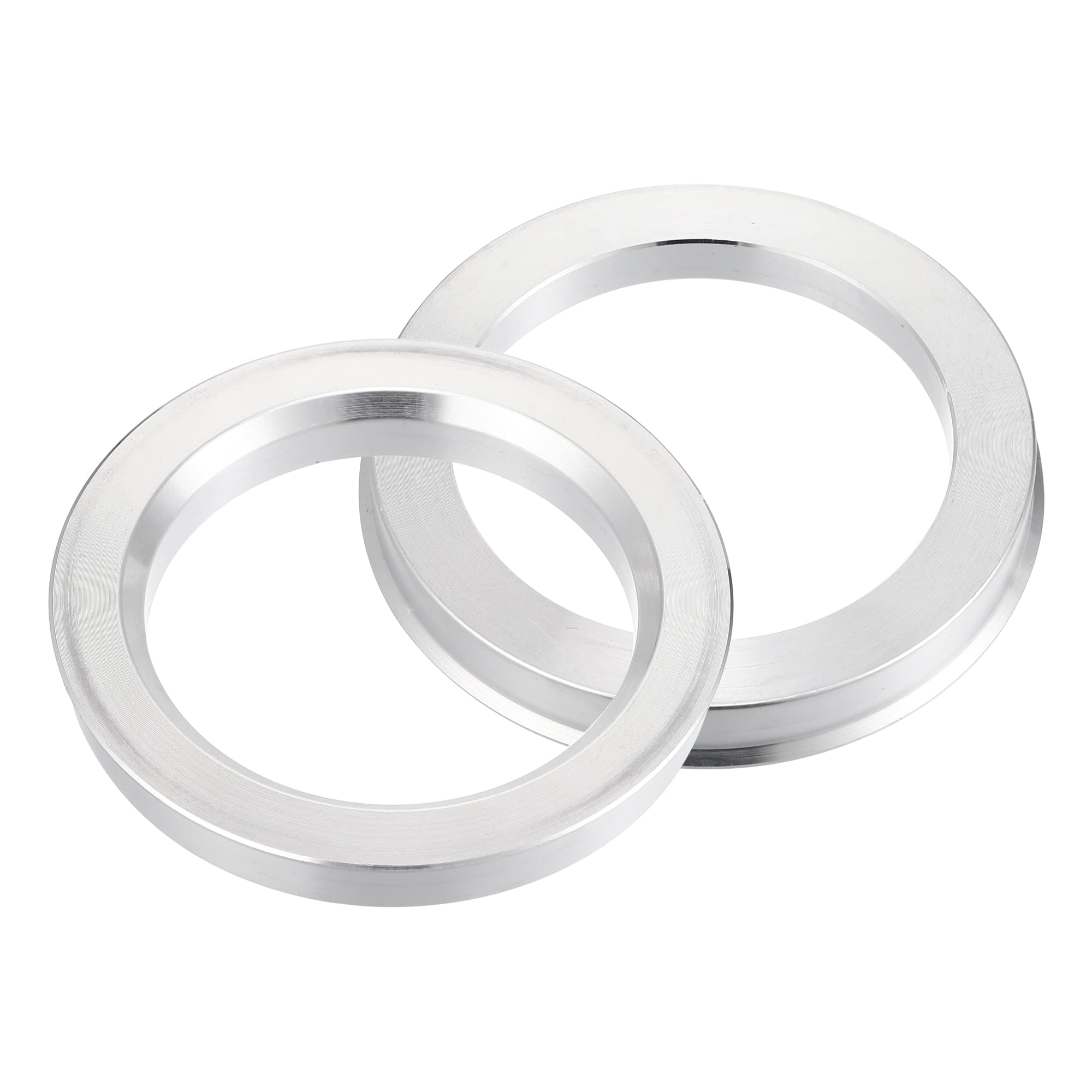 QUARKZMAN Anelli di Centraggio Mozzo in Alluminio 4 Pezzi per Auto | OD 76mm, ID 57.1mm, Spessore 10mm, Antivibrazione, Centraggio Ruota, Alta Precisione, Adatto A Vari Modelli