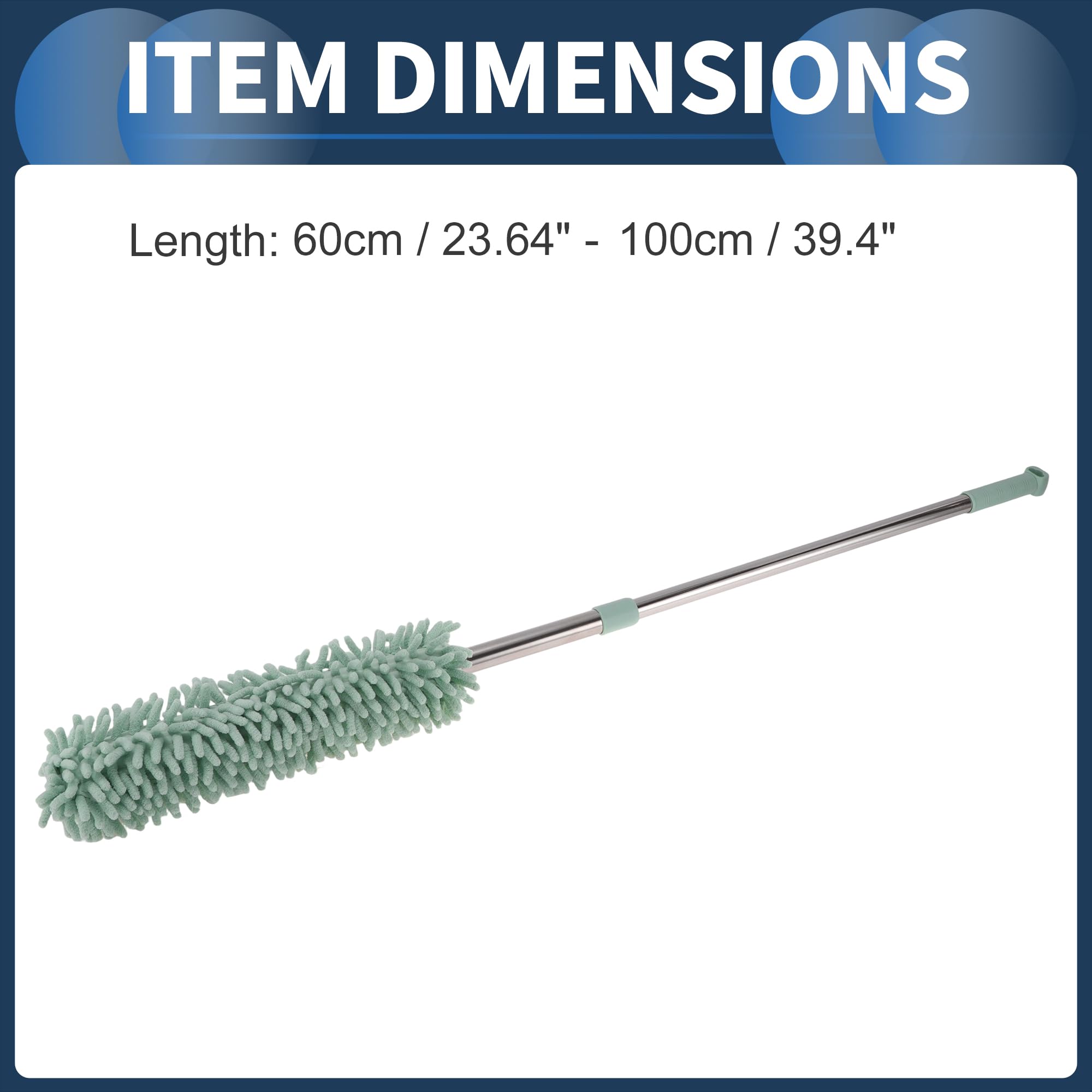 Auto Ruota Spazzola Auto Ruota Spazzola Dettaglio Cerchio 60-100cm / 23.62"-39.37" Chiaro Verde Microfibra PP 1 pz