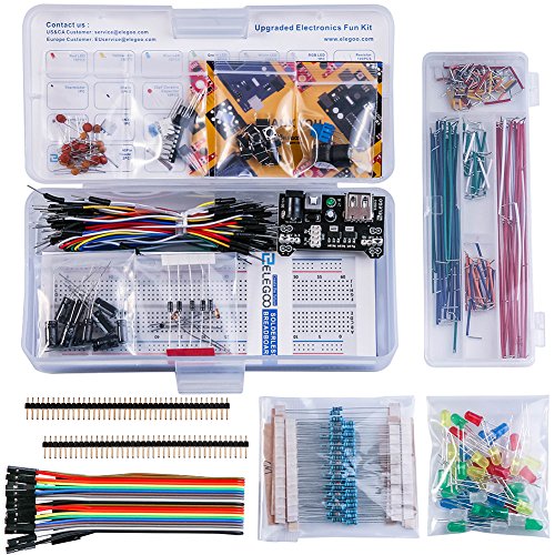 ELEGOO Upgraded Electronics Fun Kit w/Power Supply Module, Jumper Wire