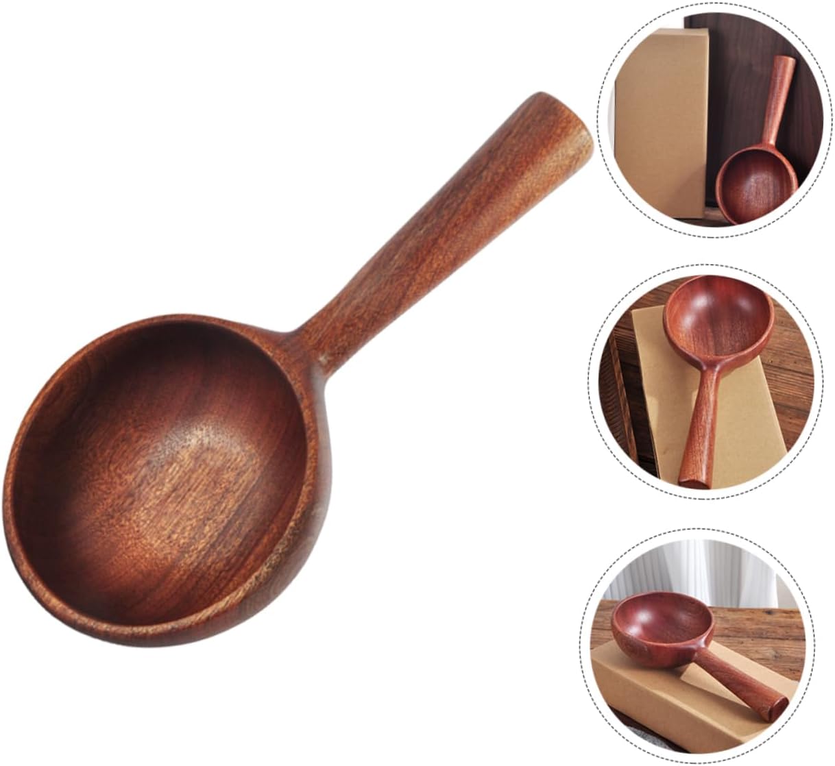 Cabilock 2pcs Wooden Water Ladle Capacity Bath Dipper for Kitchen Bathroom Sauna and Garden Use Lightweight and Practical Water Scoop