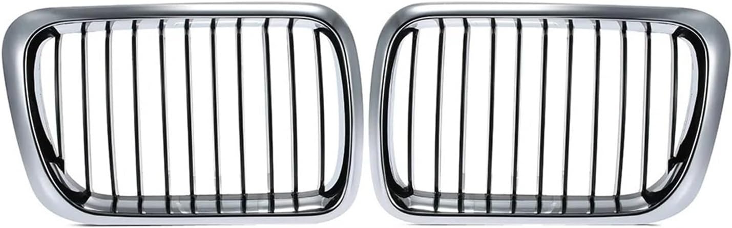 Front Kidney Grille Grill Car Front Kidney Grilles Half Chrome Front Grille For BMW For E36 For 3 Series For M3 1997 1998 1999 Grill