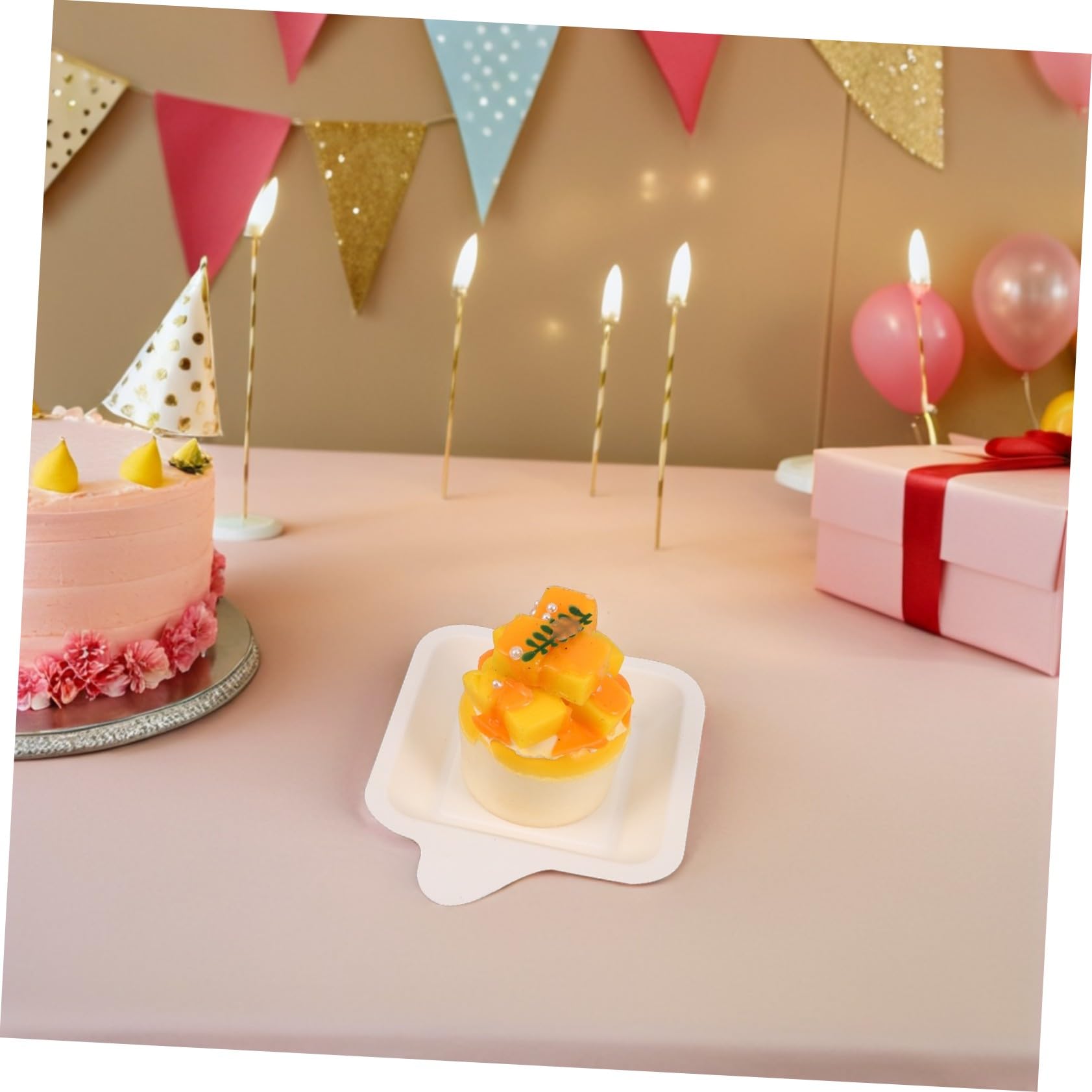 COLLBATH Piatti di Carta Quadrati 100 Pezzi per Torta e Dessert | Carta, Struttura Robusta, per Progetti di Pittura Fai da Te e Crafting, Uso Multiplo per Snack