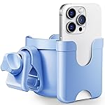 Stroller Cup Holder with Phone Holder, Guiseapue Cup Holder for Walker, Wheelchair/Bike/Rollator/Scooter Stroller Accessories for Uppababy, Nuna, Doona, Baby Travel Essential