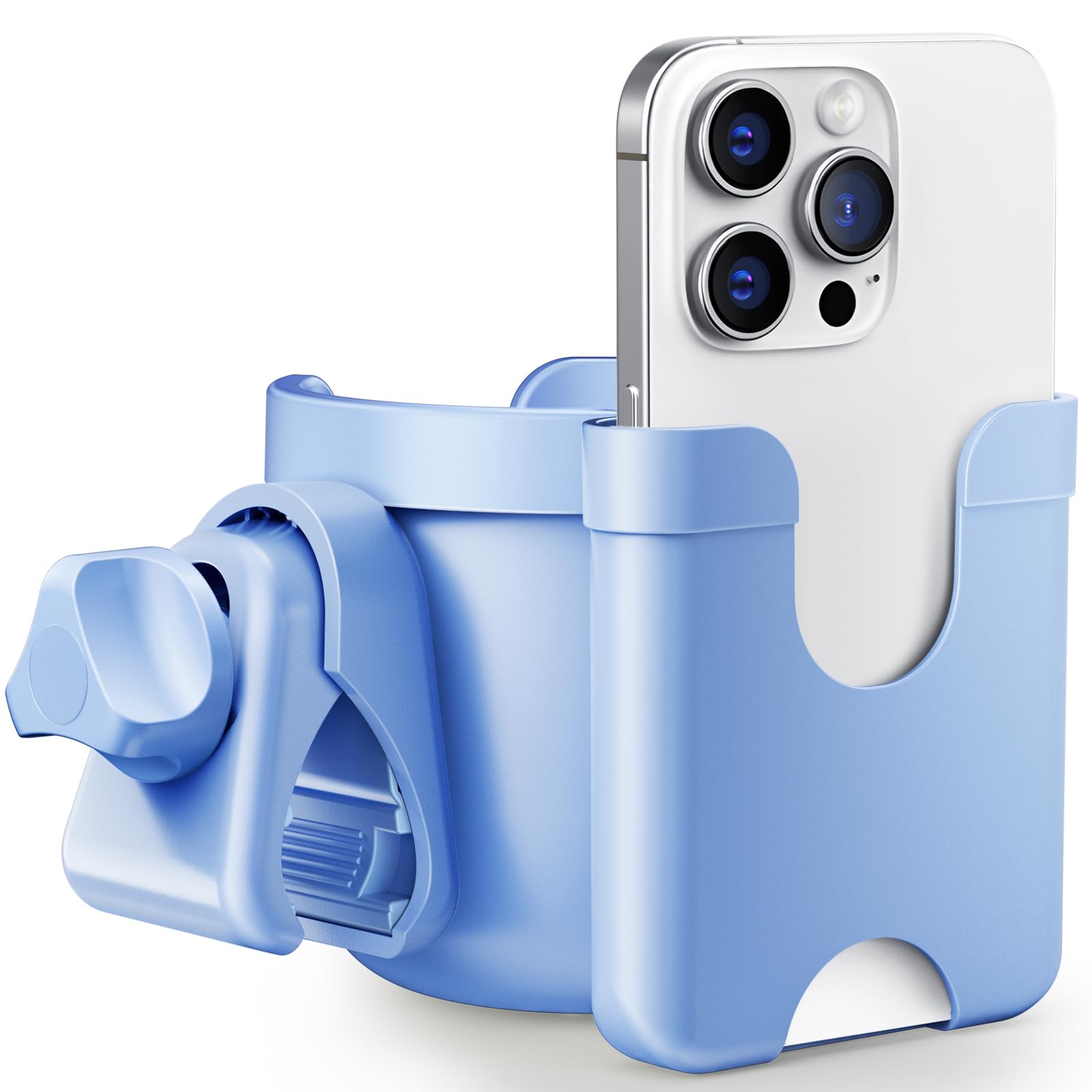 Guiseapue Getränkehalter Kinderwagen: 2in1 Universal Buggy Zubehör, Becherhalter Kaffeehalter Kinderwagen Rollator Fahrrad Cup Holder für ABC Design Cybex Hauck Joie, Baby Erstausstattung Neugeborene