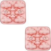 Vista 22 de 2 paquetes de moldes de chocolate, molde de silicona con forma de avión de 4 cavidades para chocolate, caramelo, decoración de pastel, gelatina