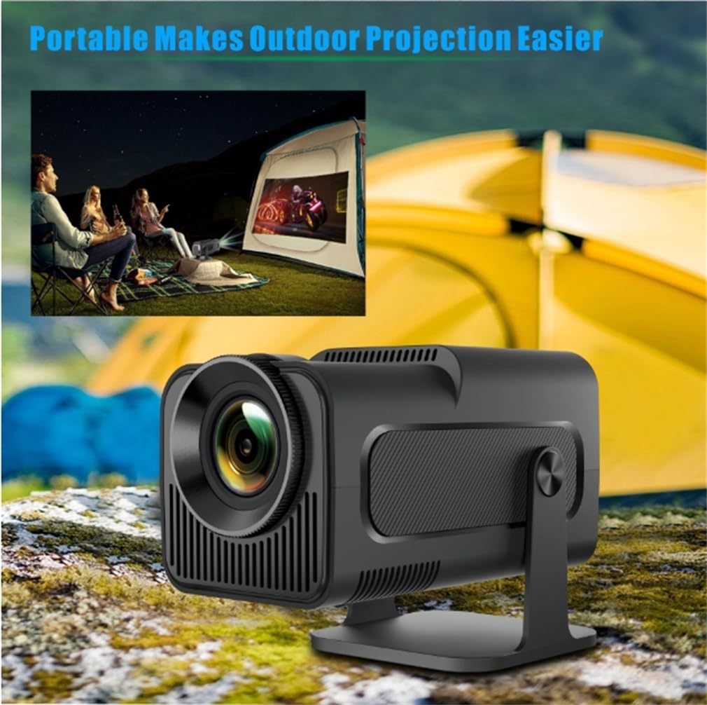 Full HD 1080P Home Theater Video Proiettore Mini Proiettore Portatile per Film Esterni, Proiettore Da Soffitto Auto Keystone per Smartphone