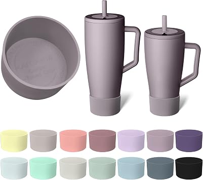 Silicone Boot Compatible with Brumate Era 40 oz 30 oz Tumbler, Anti-Slip Bottom Sleeve Cover Bumper, Scratch-Resistant Protective Accessories, BPA-Free Lilac Dusk
